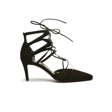 FOXTROT  ESCARPINS LACETS NOIRS STUART WEIZTMAN