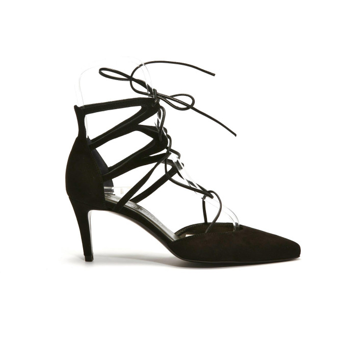 FOXTROT  ESCARPINS LACETS NOIRS STUART WEIZTMAN
