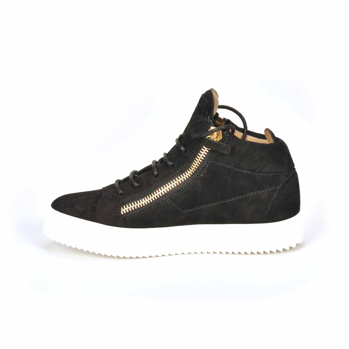 May basket haute noire/or semelle blanche Giuseppe Zanotti