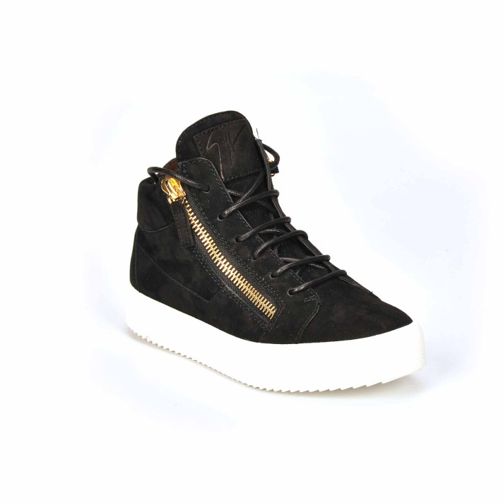 May basket haute noire/or semelle blanche Giuseppe Zanotti