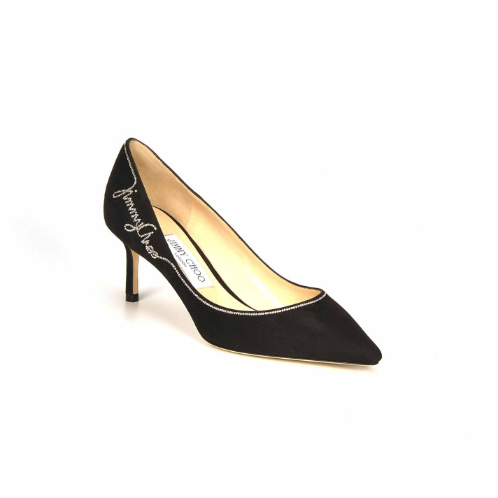 ROMY 60 BLACK/CRISTAL JIMMY CHOO