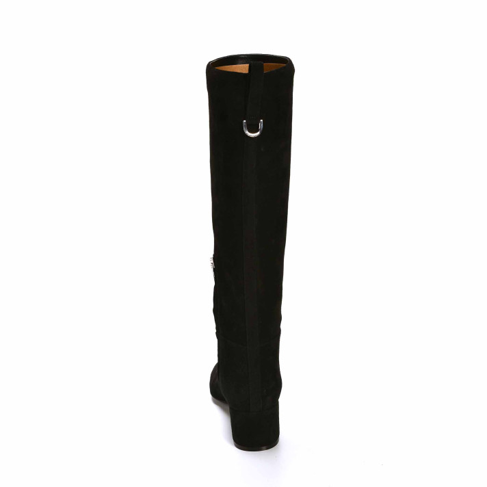 A85940 BOTTES SUEDE NOIRE SERGIO ROSSI