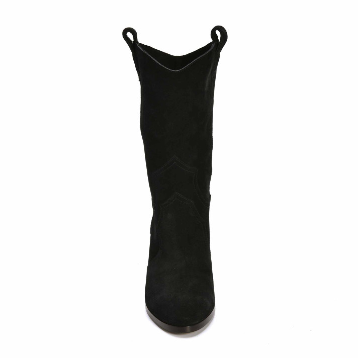 VIC MI-BOTTES NOIRES VIOLET TOMAS
