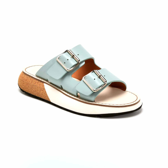 JOAN  MULES BLEU  FLAMINGOS