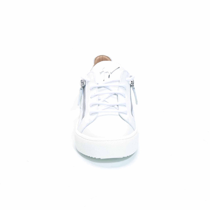 BIREL BLANC/NOIR  ZIP ARGENT GIUSEPPE ZANOTTI