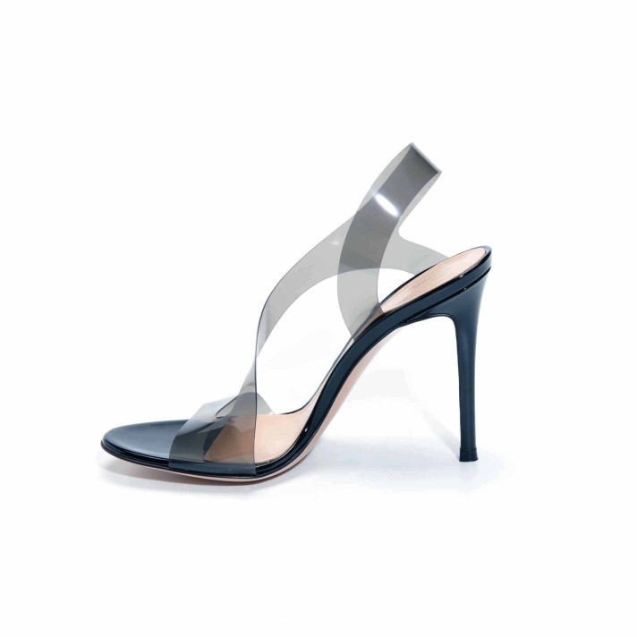METROPOLIS SANDALES  GLASS FUME GIANVITO ROSSI