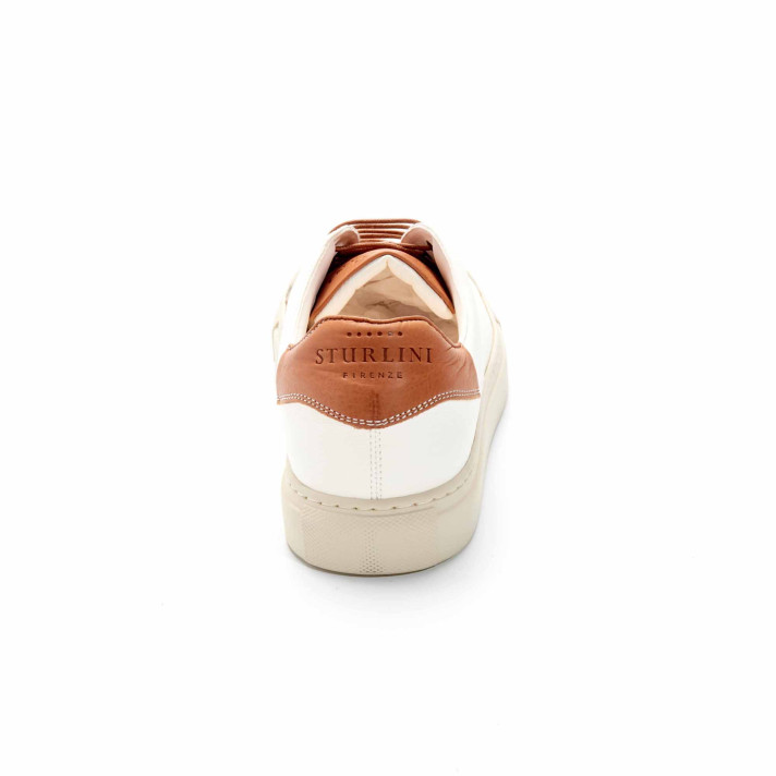 71000 BASKETS BLANC /CAMEL STURLINI