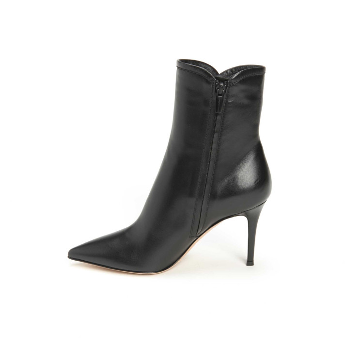 G73529 BOTTINE TALON NOIRE PATTES GIANVITO ROSSI