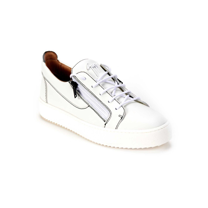 MAY BIREL BASKET HOMME  BLANC GIUSEPPE ZANOTTI