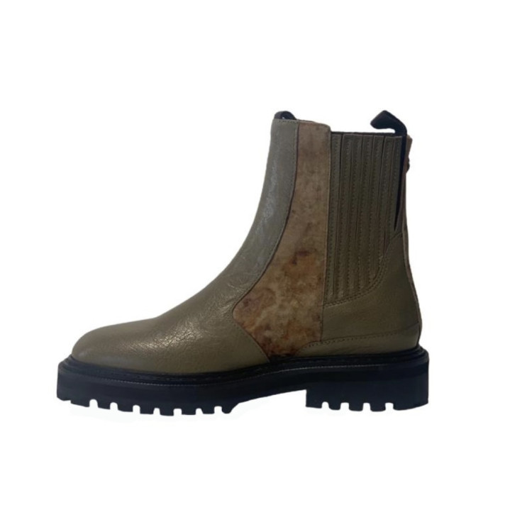BOTTINE ZIGGY CHEALSEA KAKI CLARIS VIROT