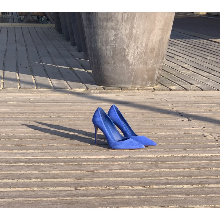EVA ESCARPINS 100 BLEU LE SILLA