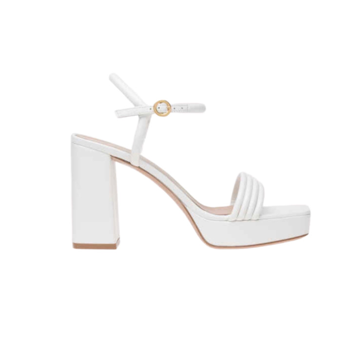 LENA SANDALES COMPENSEES BLANC GIANVITO ROSSI