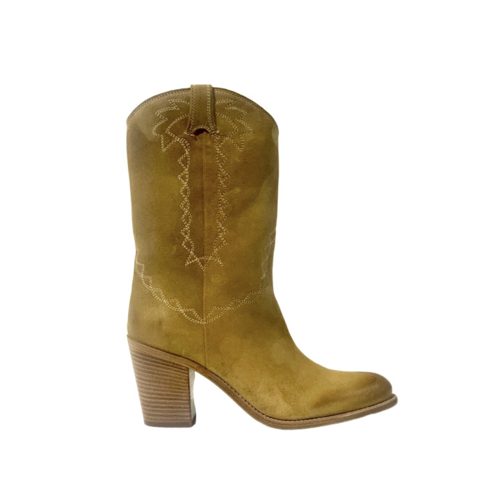 MI-BOTTE SR423806 veau velours SARTORE
