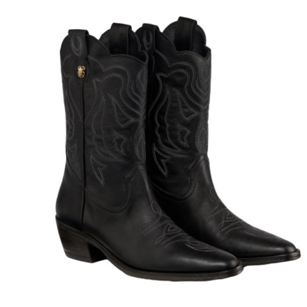 LUCIENNE MI-BOTTES NOIRES CLARIS VIROT