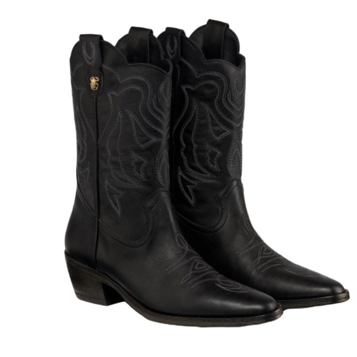 LUCIENNE MI-BOTTES NOIRES CLARIS VIROT