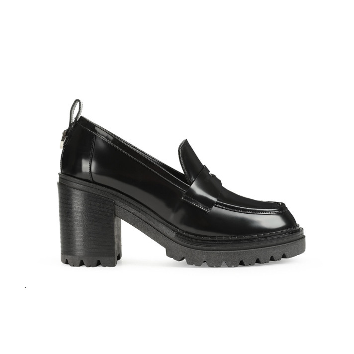 BO101 MOCASSINS NOIRS SERGIO ROSSI