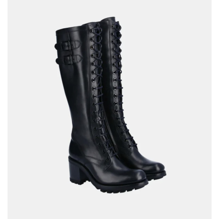 JUSTY 7 COM ZP BOTTE NOIR FREELANCE
