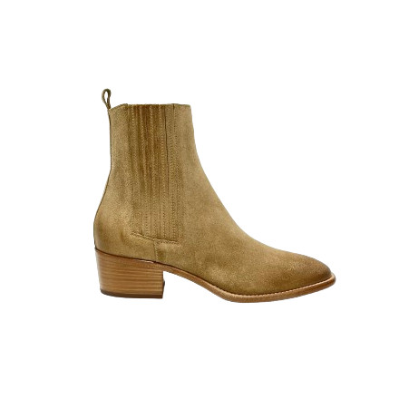 BOTTINE SR 405118 CUIR VELOURS CARAMEL SARTORE