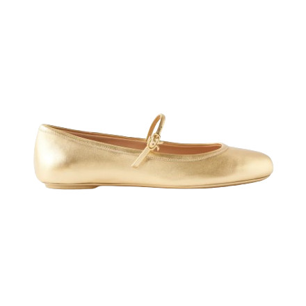 CARLA BALLERINES OR GIANVITO ROSSI