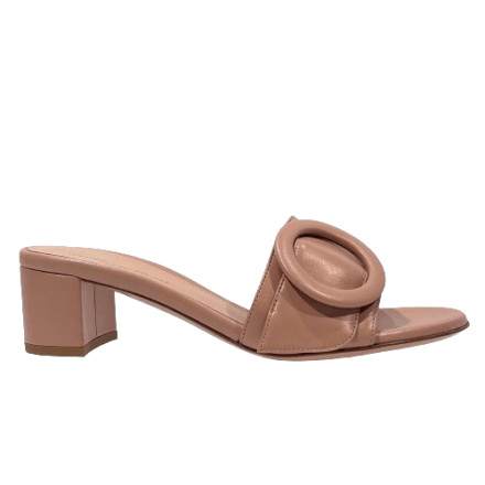 VENEZIA MULE PEACH GIANVITO ROSSI