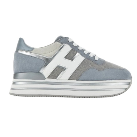 HXW4830 MIDI PLATFORME BLEU/ARGT HOGAN