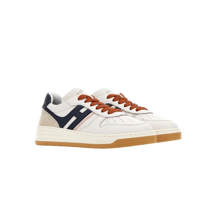 HXW63000 SNEAKERS BEIGE ET BLEU HOGAN