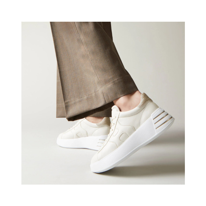 HXW5640 SNEAKERS REBEL ECRU DOREE HOGAN