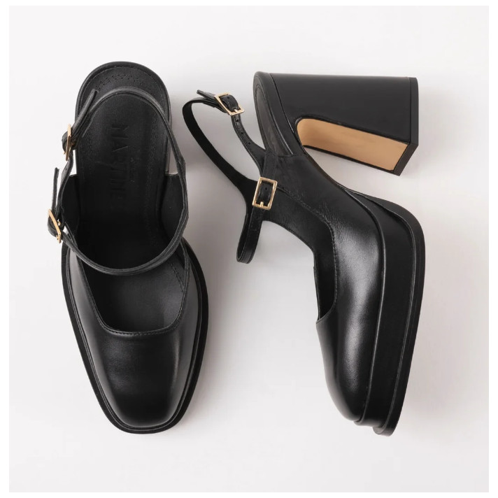 CLAUDIA SANDALE NOIR SOULIERS MARTINEZ