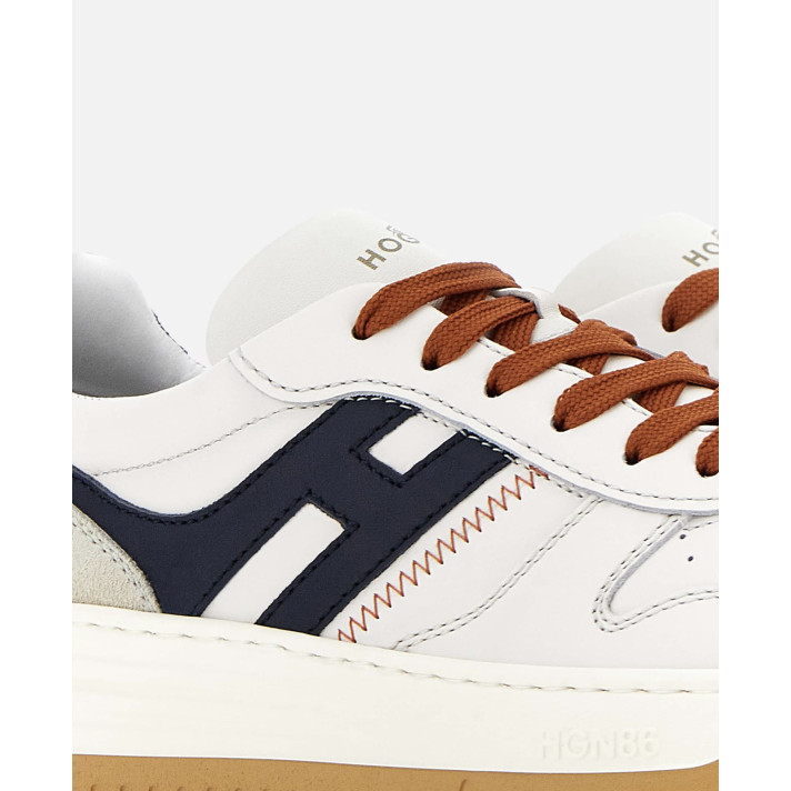 HXM 6300 SNEAKERS HOMME BLANC/NAVY/ORANGE HOGAN