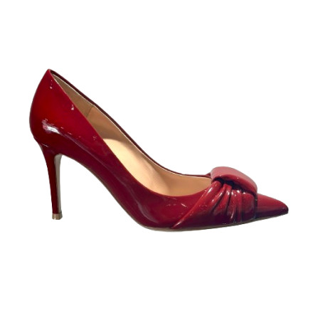 G22317 ESCARPIN VERNIS ROUGE GIANVITO ROSSI