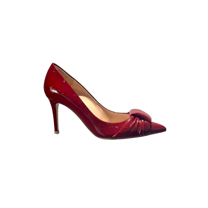 G22317 ESCARPIN VERNIS ROUGE GIANVITO ROSSI