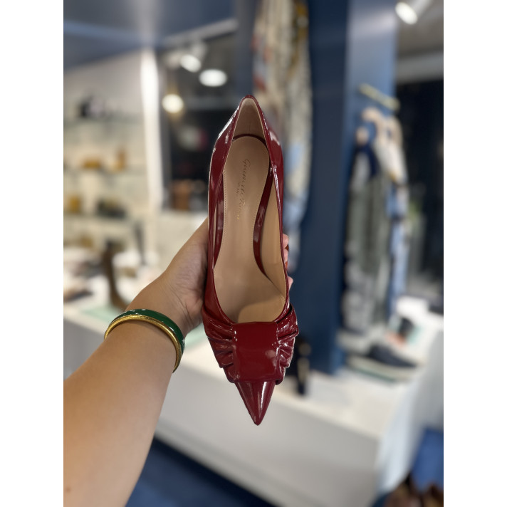 G22317 ESCARPIN VERNIS ROUGE GIANVITO ROSSI
