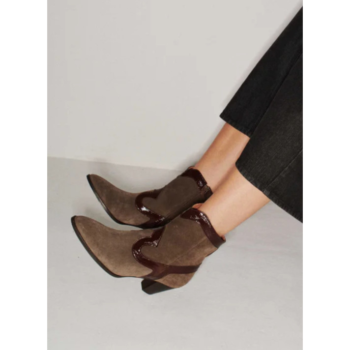 GEORGIA BOOTS NOISETTE SOCQUE PARIS