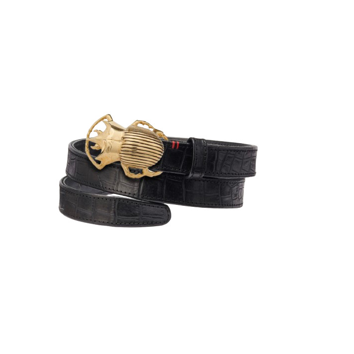 BABY CEINTURE EMBOSSE NOIR CLARIS VIROT