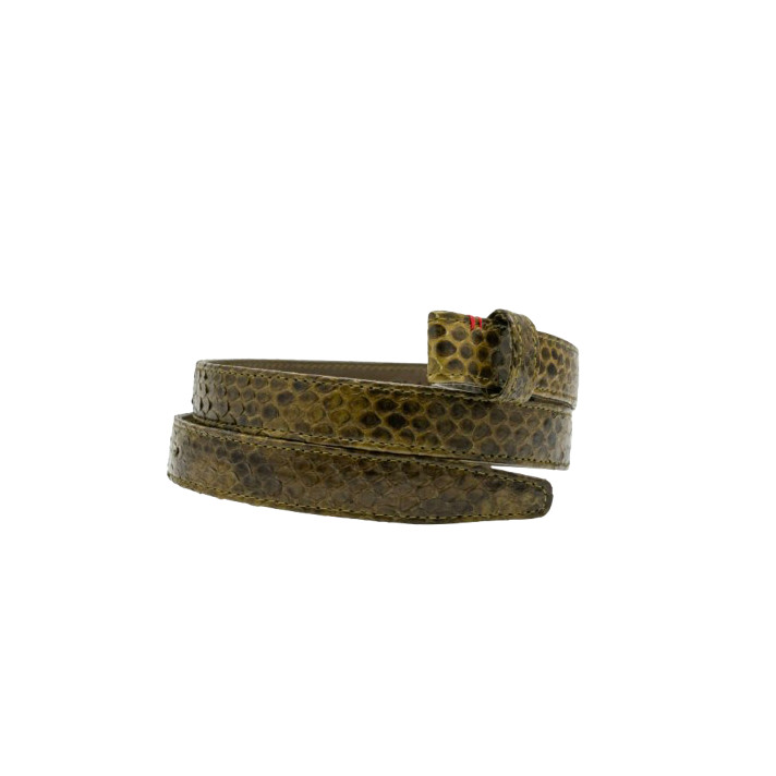 BABY CEINTURE PYTHON KAKI CLARIS VIROT