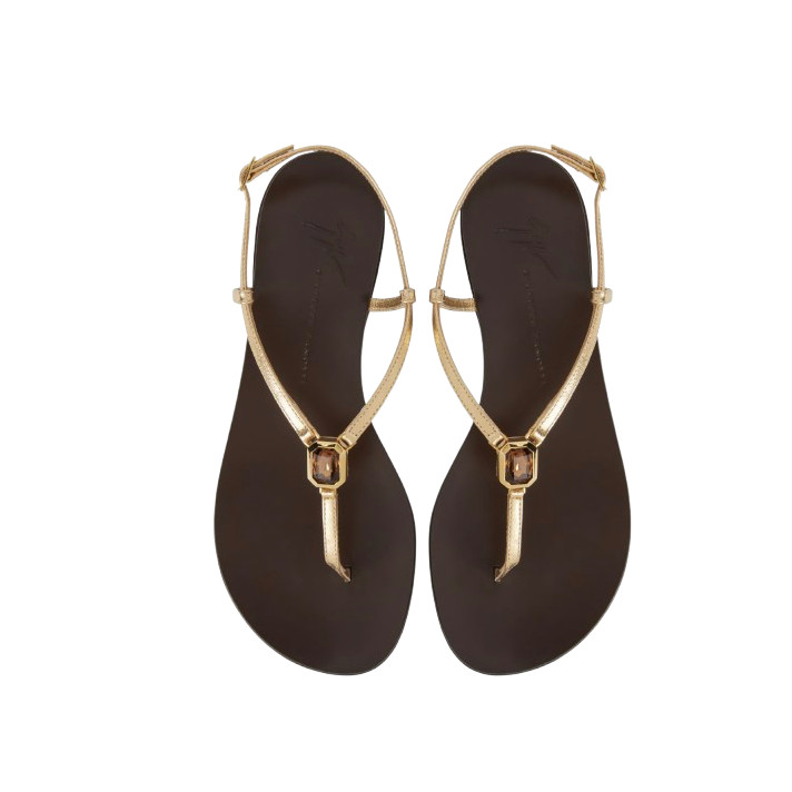 SANDALES CAMELIEE OR GANASS GIUSEPPE ZANOTTI