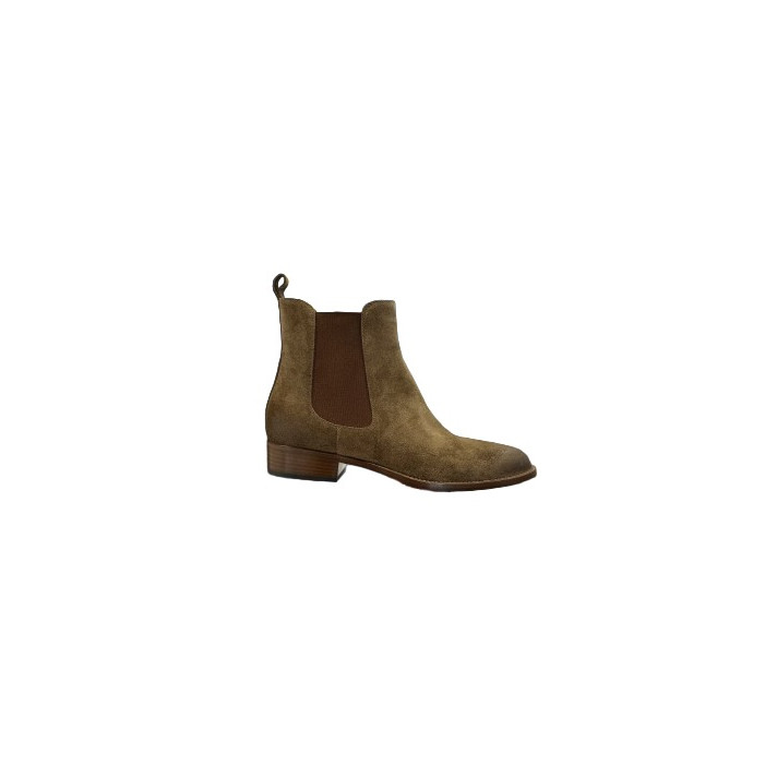 BOTTINE SR471204 CUIR VELOURS ACACIA SARTORE
