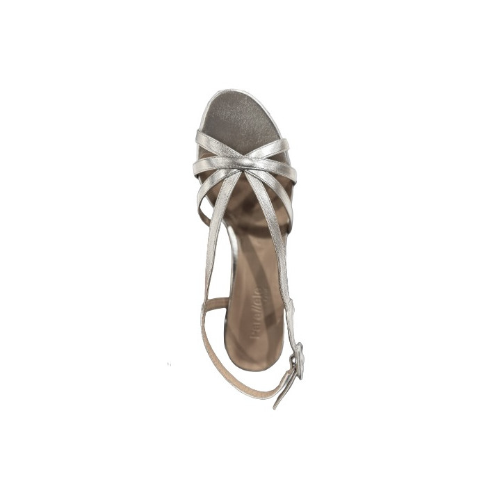 PEARL SANDALES METAL ARGENT PARALLELE