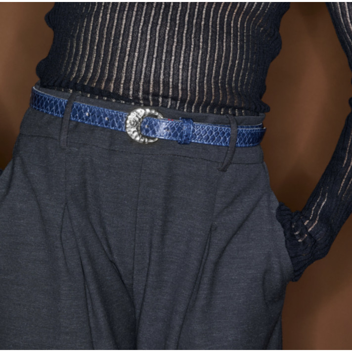BABY CEINTURE NAVY PYTHON CLARIS VIROT