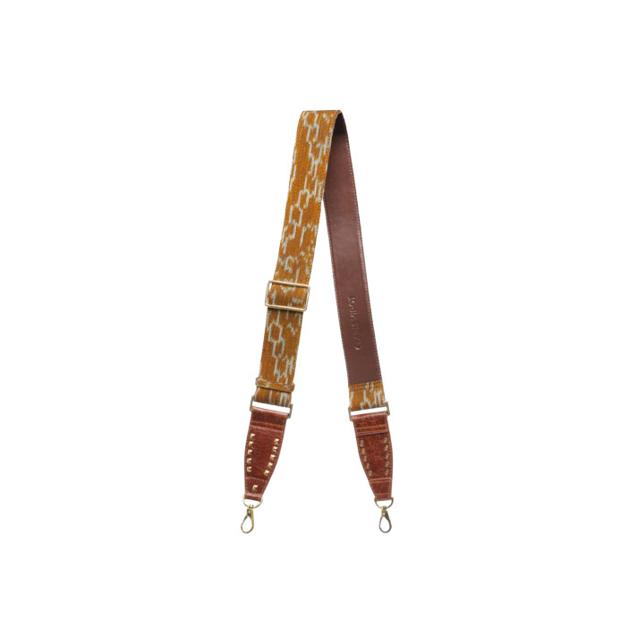 BANDOULIERE TISSUS ENDEK CAMEL/OR CLARIS VIROT