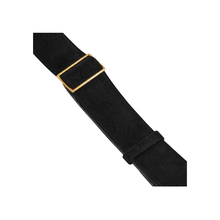 BANDOULIERE DAIM NOIR/OR CLARIS VIROT