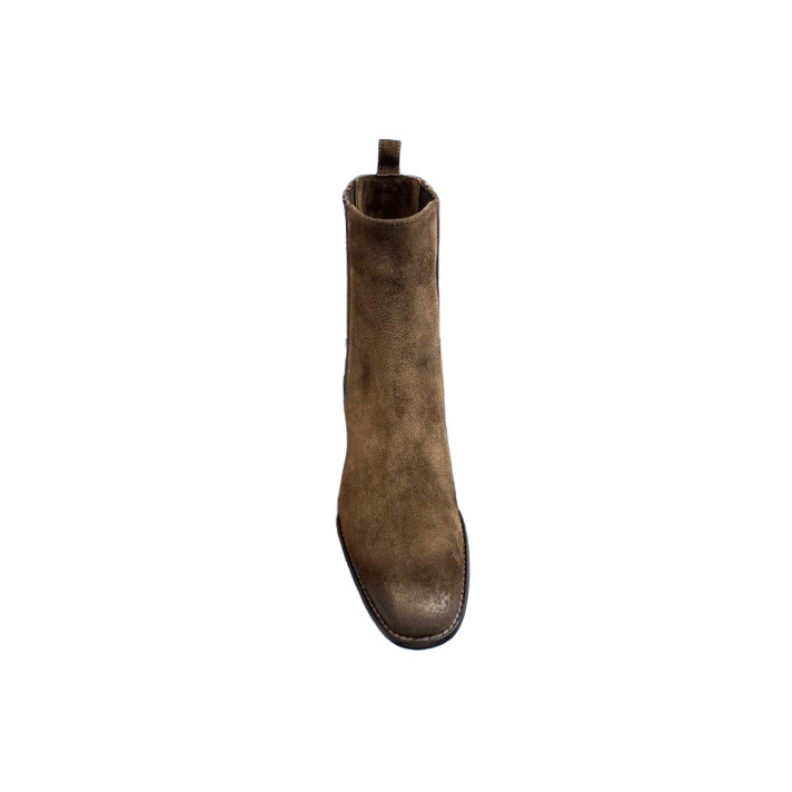 BOTTINE SR40511D VELOUR CORVINO MARRON SARTORE