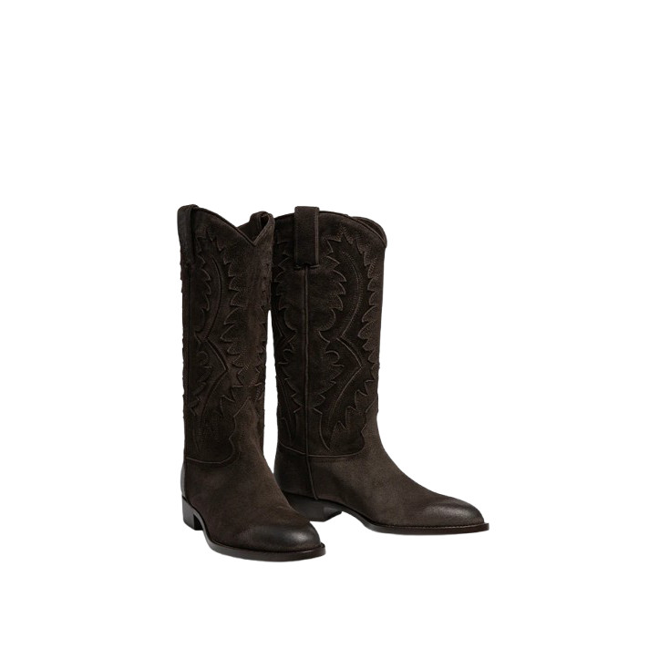 BOTTE SR471006 CUIR WAX MARRON PEPE SARTORE