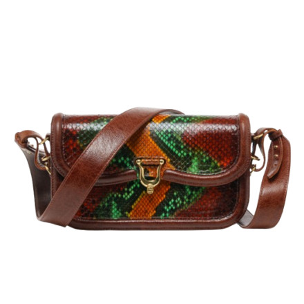 SAC MANON BAGUETTE PYTHON OASIS CLARIS VIROT