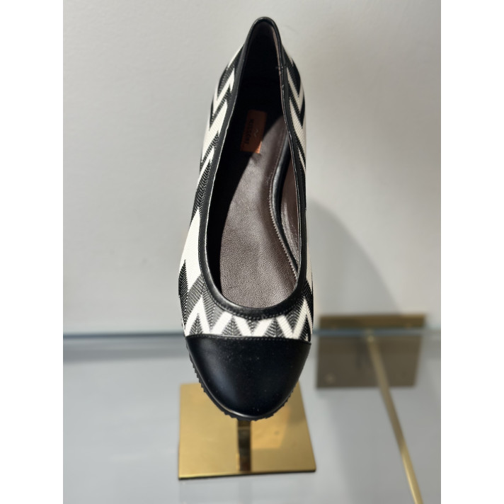 JILL FLAT BALLERINA RASCHEL OPTICAL BLC NO MISSONI