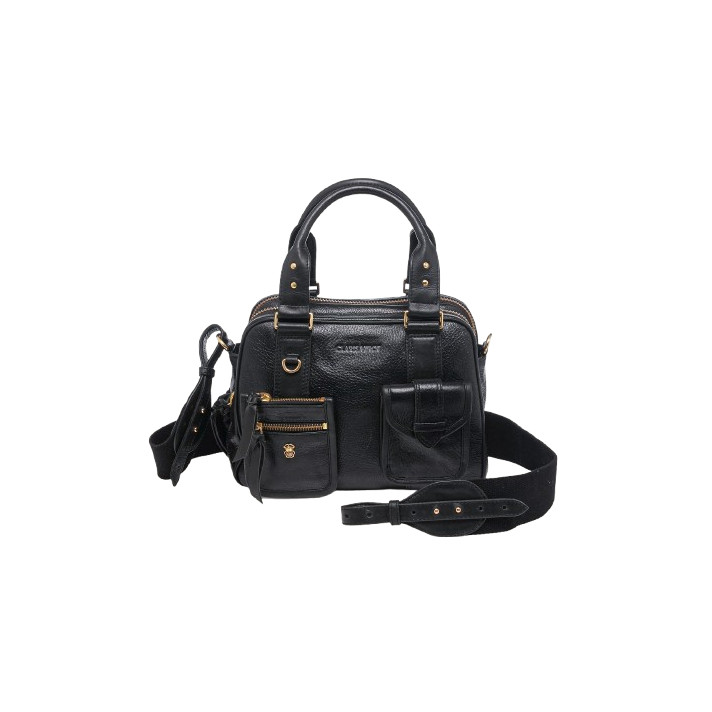 SAC RICHIE CUIR NOIR CLARIS VIROT