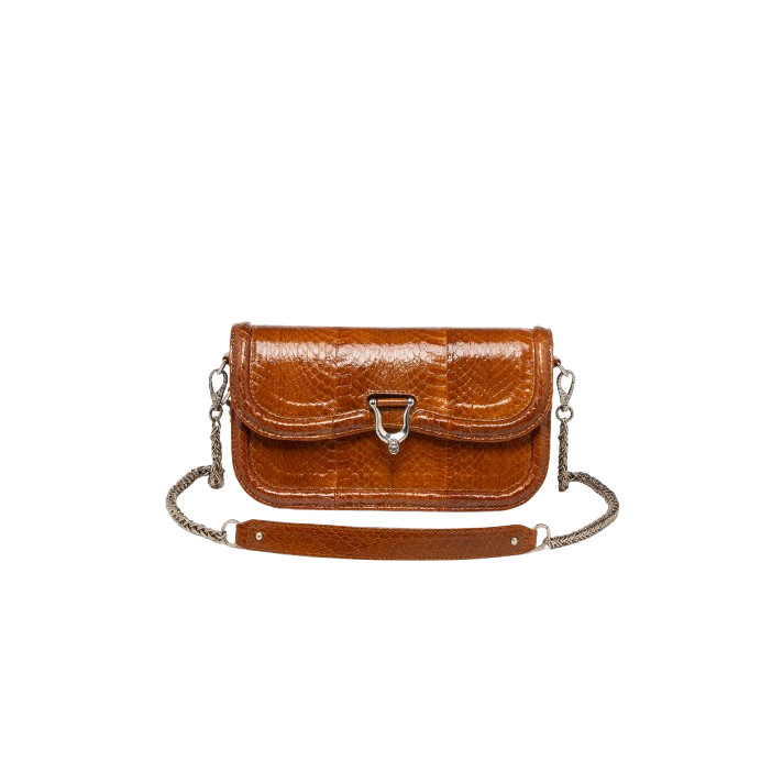 SAC MANON BAGUETTE COBRA MIEL CLARIS VIROT