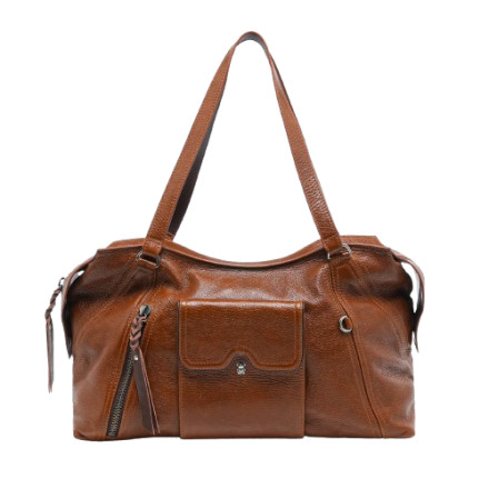 SAC JUNO CUIR TABAC CLARIS VIROT