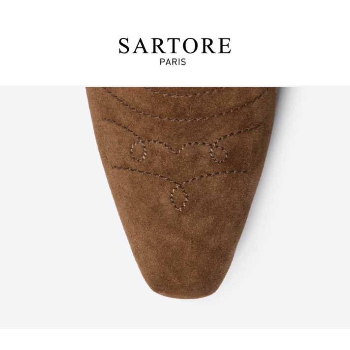 BOTTINE 45 SR483501 CUIR VELOURS SARTORE