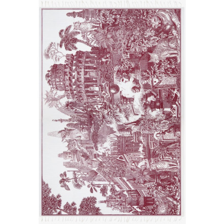 FOUTA 140 PIRANESI ROUGE INOUI ÉDITIONS